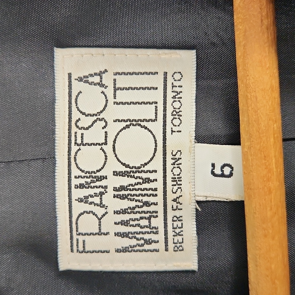 Vintage Women's Francesca Mammoliti Longline Black Blazer Jacket - Picture 4 of 14
